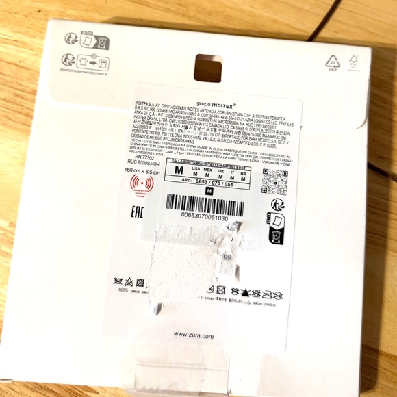 Zara brown double flower leopard print necklace NWT - Picture 5 of 5